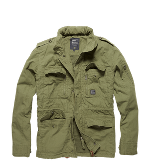 Jachetă Vintage Industries Cranford, culoare olive drab