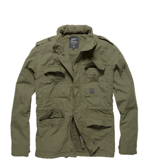 Jachetă Vintage Industries Cranford, salvie măslinie