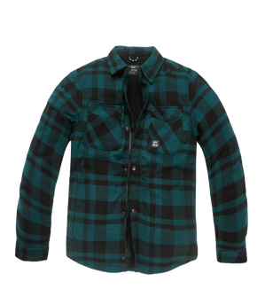 Vintage Industries Darwin, jachetă cu cămașă, în carouri de mesteacăn