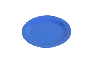 Waca Farfurie plată din melamină cu diametrul de 23,5 cm albastru