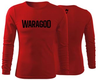 WARAGOD Fit-T tricou cu mânecă lungă FastMERCH, rosu 160g/m2