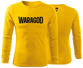 WARAGOD Fit-T tricou cu mânecă lungă FastMERCH, galben 160g/m2