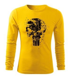 DRAGOWA Fit-T tricou cu mânecă lungă Frank The Punisher, galben 160g/m2