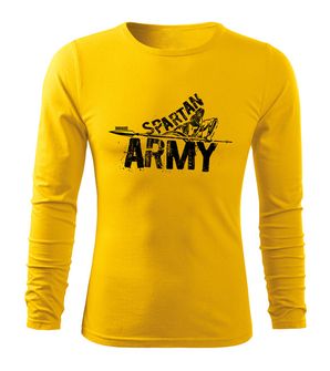 DRAGOWA Fit-T tricou cu mânecă lungă Nabis, galben 160g/m2
