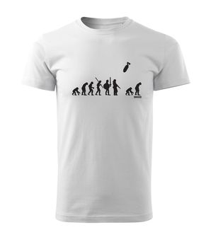 DRAGOWA tricou evolutie, alb 160g/m2