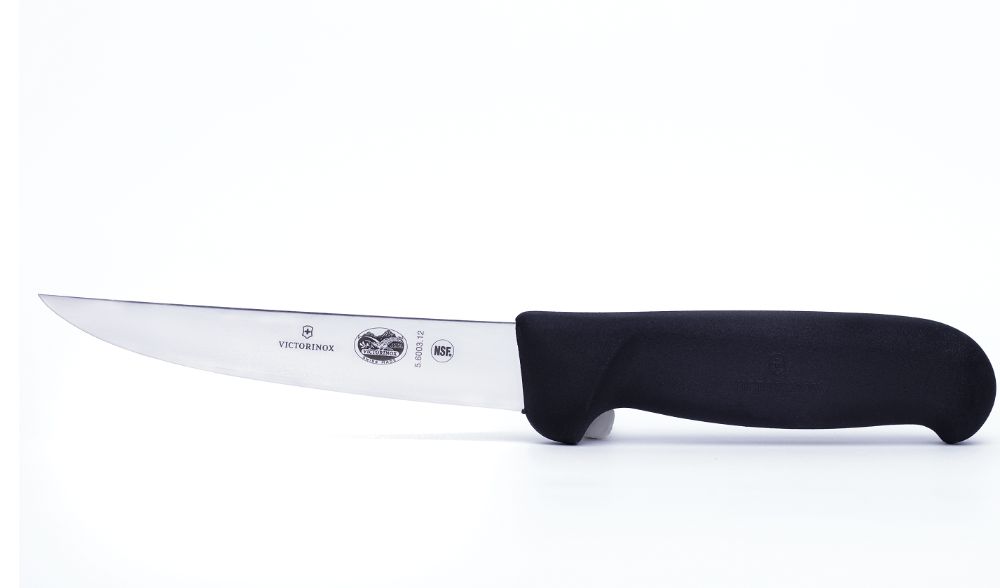 Victorinox cuțit de bucătărie fibrox 12cm lama, negru