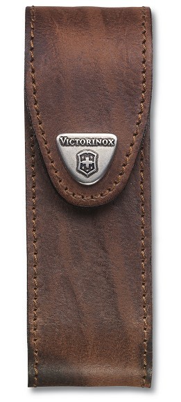 Victorinox Husă de piele - maro, lungă, max. 111mm cu 4 până la 6 straturi