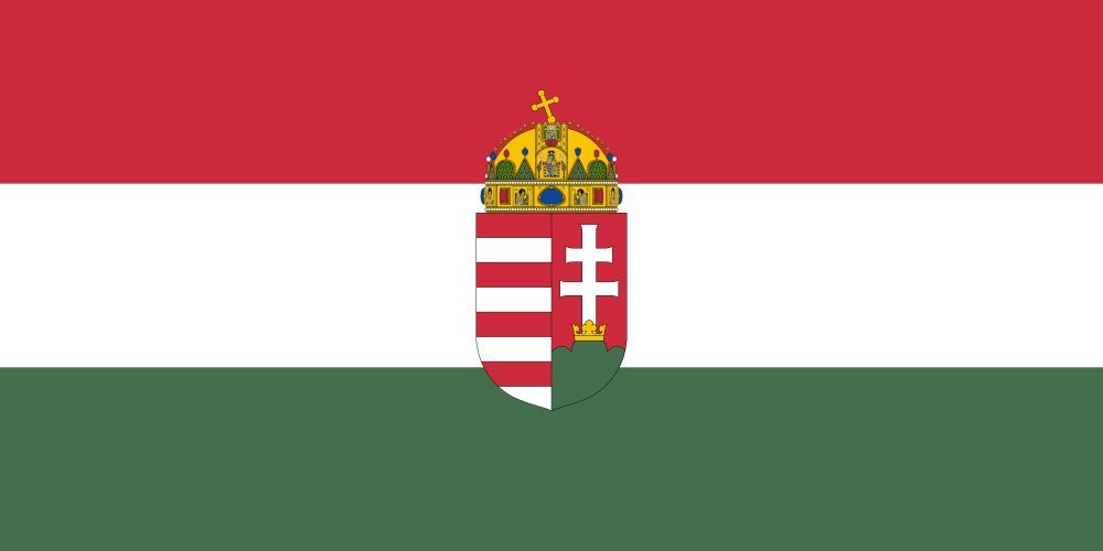 Steagul mare al Ungariei cu stemă, 150cm x 90cm