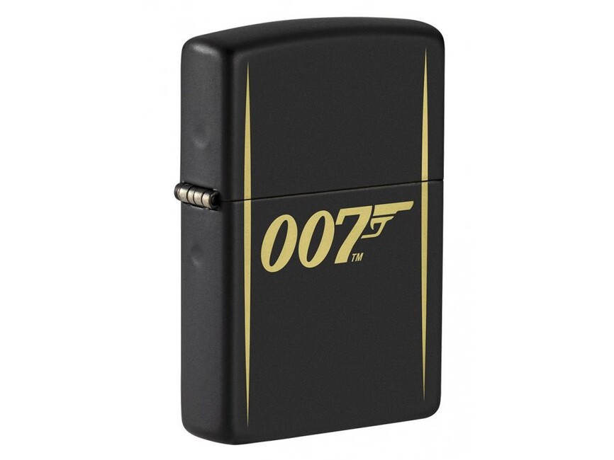 Brichetă pe benzină Zippo James Bond 007, negru mat